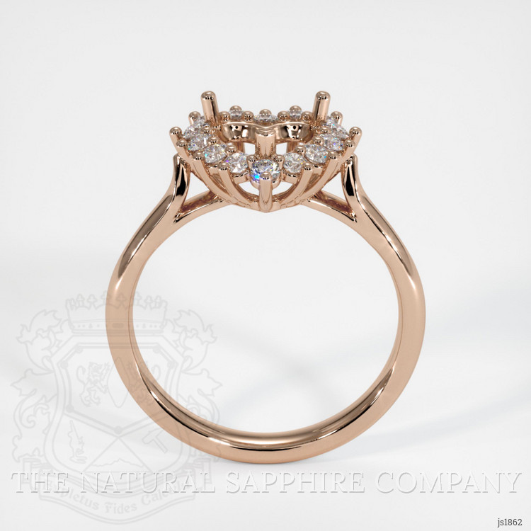 18K Rose Gold Antique Style Ring Setting