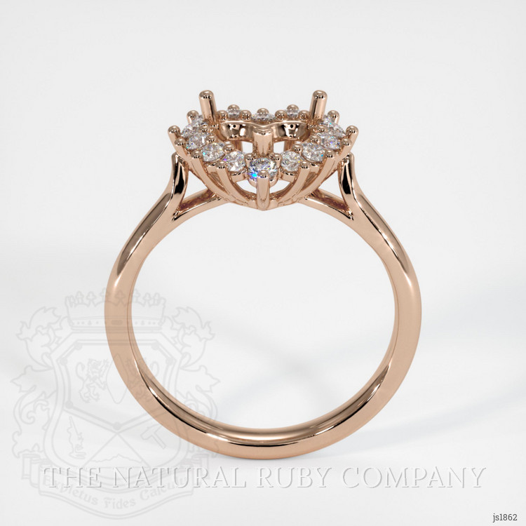 18K Rose Gold Antique Style Ring Setting
