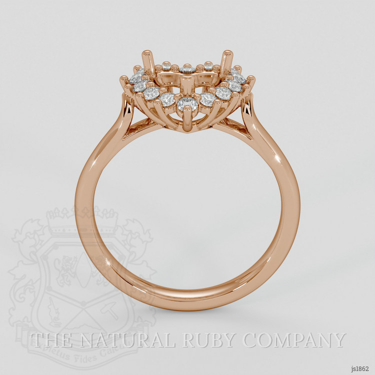 18K Rose Gold Antique Style Ring Setting