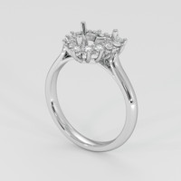 10K White Gold Antique Style Ring Setting Video