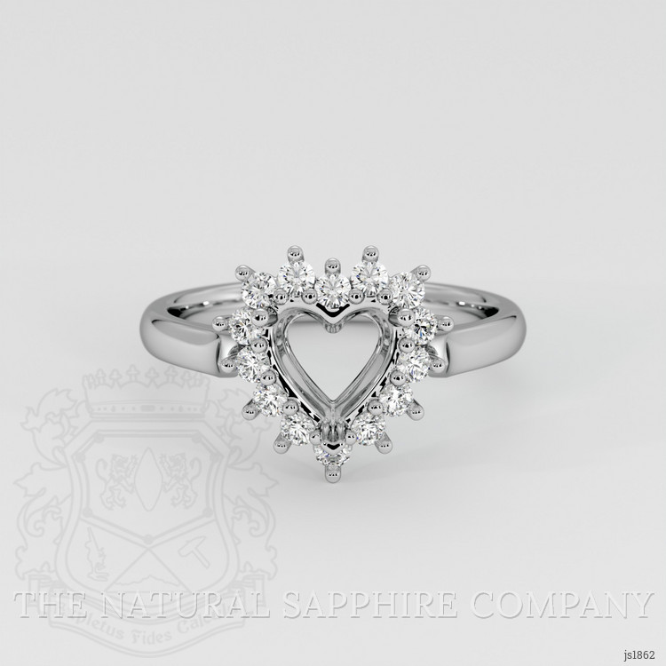 10K White Gold Antique Style Ring Setting