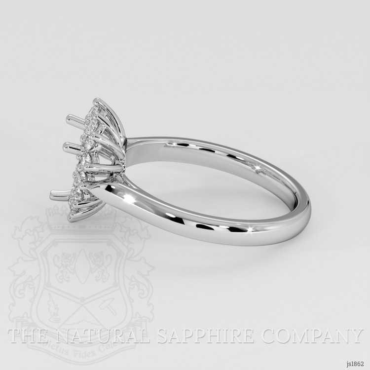 10K White Gold Antique Style Ring Setting