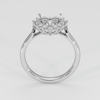 10K White Gold Antique Style Ring Setting Image