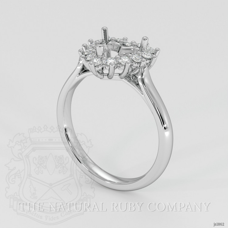 18K White Gold Antique Style Ring Setting