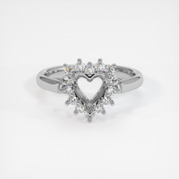 18K White Gold Antique Style Ring Setting Image