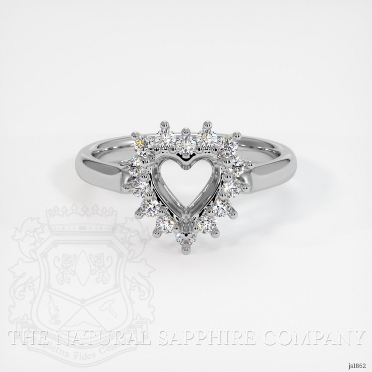 18K White Gold Antique Style Ring Setting