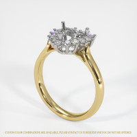 18K White & Yellow Antique Style Ring Setting Video