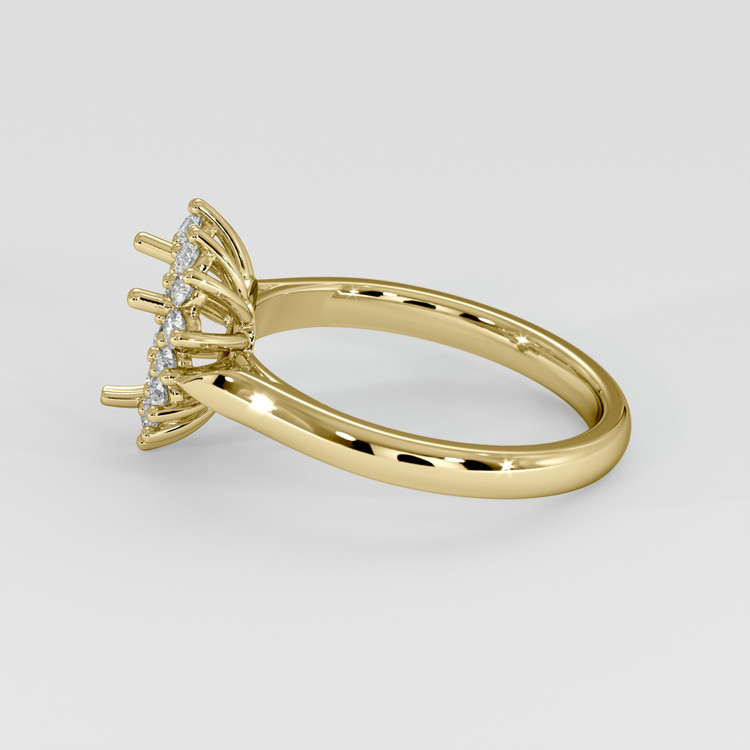 14K Yellow Gold Antique Style Ring Setting