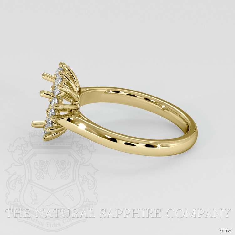 14K Yellow Gold Antique Style Ring Setting