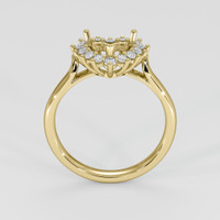 14K Yellow Gold Antique Style Ring Setting Image