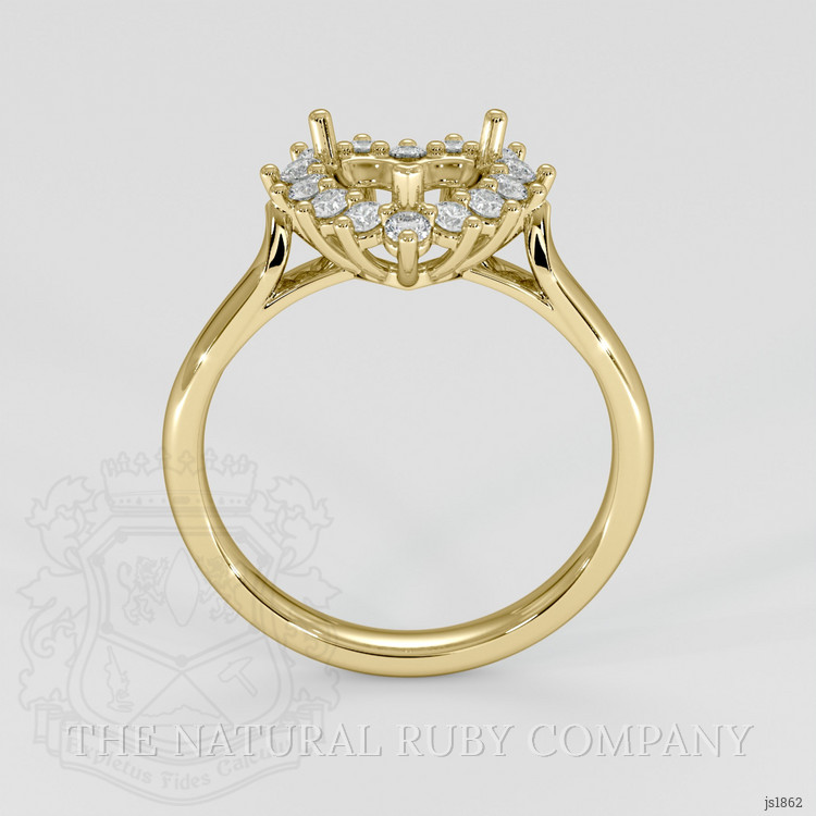 14K Yellow Gold Antique Style Ring Setting