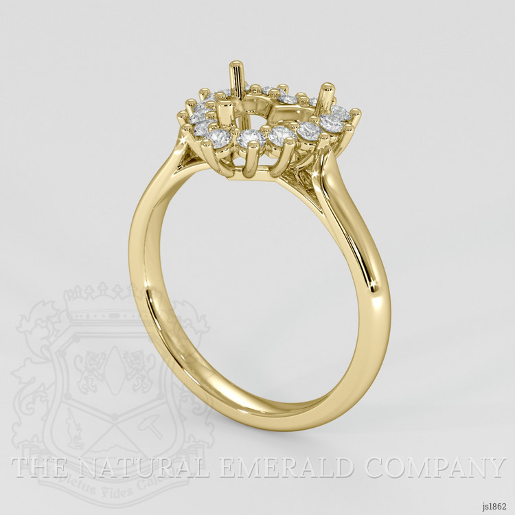 18K Yellow Gold Antique Style Ring Setting