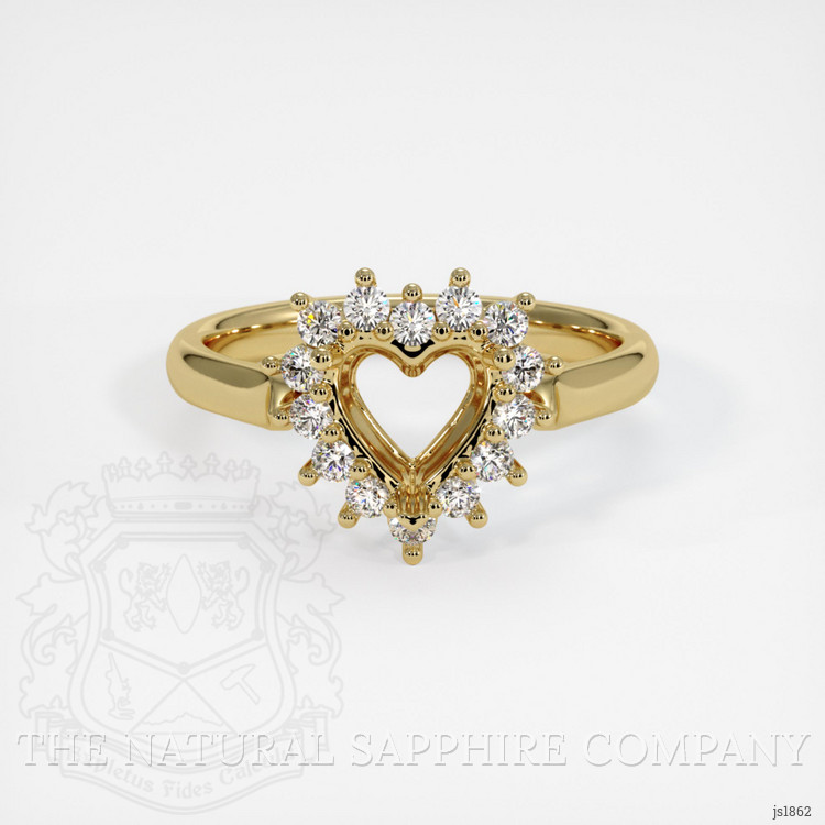 18K Yellow Gold Antique Style Ring Setting