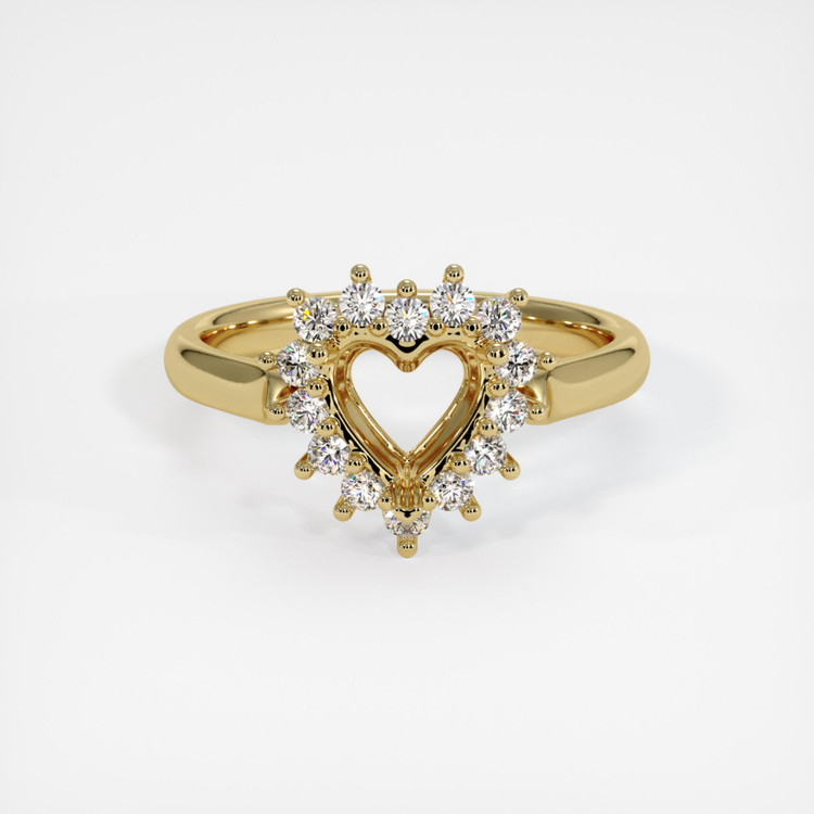18K Yellow Gold Antique Style Ring Setting