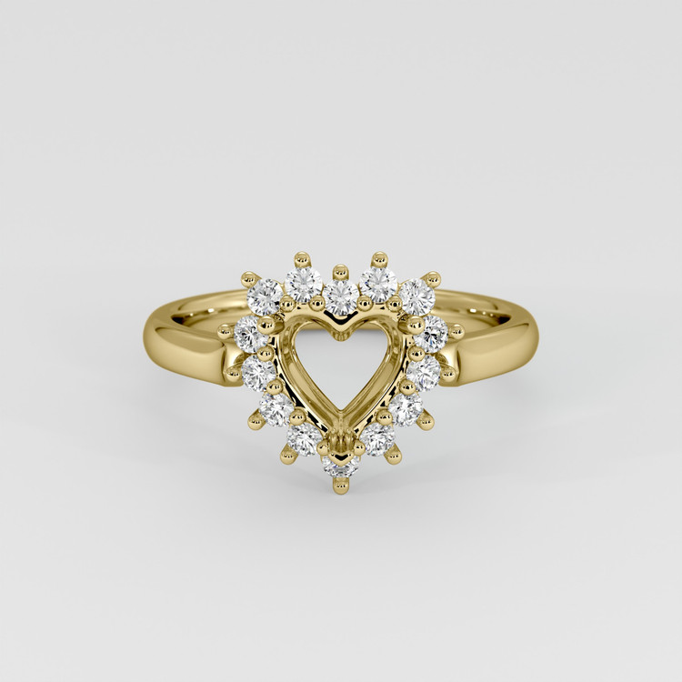 18K Yellow Gold Antique Style Ring Setting
