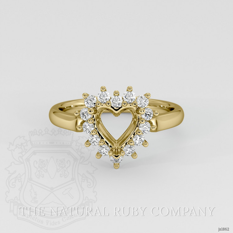18K Yellow Gold Antique Style Ring Setting