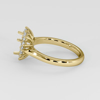 18K Yellow Gold Antique Style Ring Setting Image