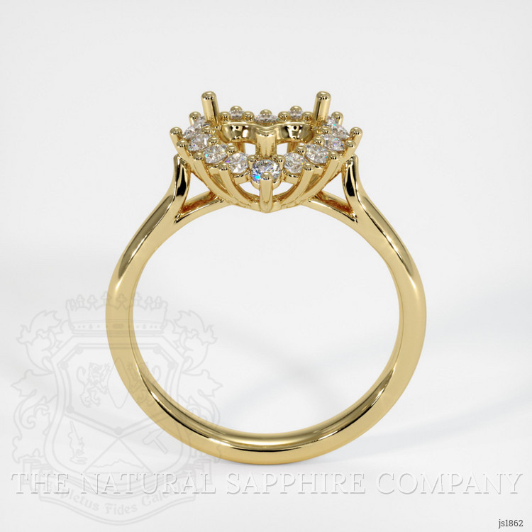 18K Yellow Gold Antique Style Ring Setting