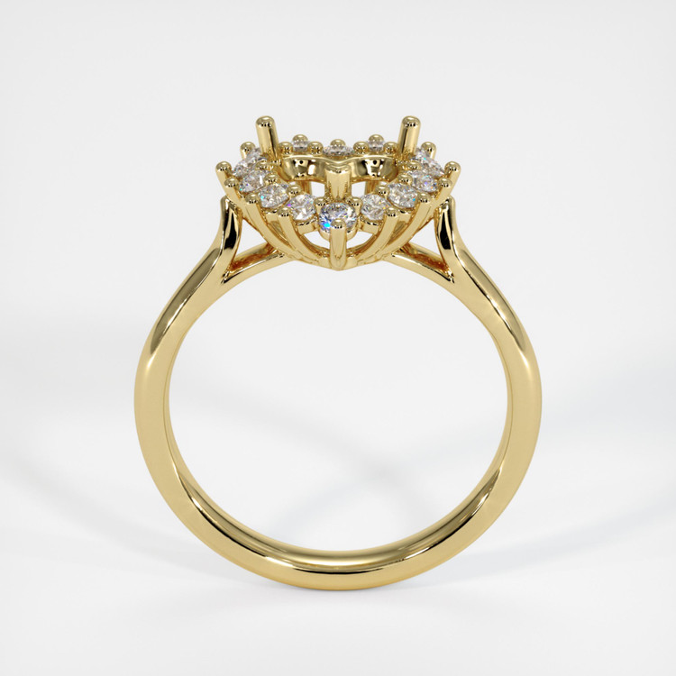 18K Yellow Gold Antique Style Ring Setting