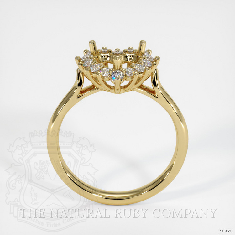 18K Yellow Gold Antique Style Ring Setting