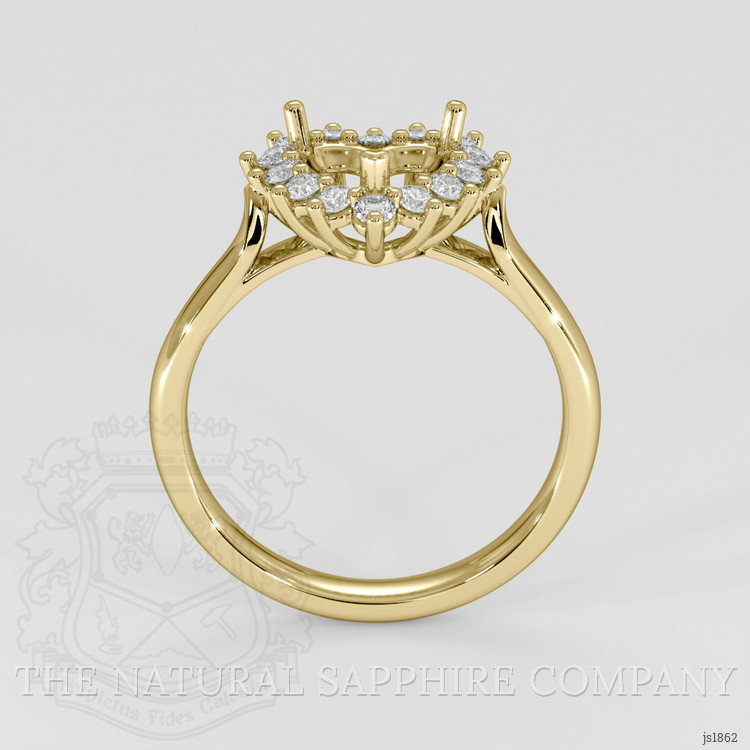 18K Yellow Gold Antique Style Ring Setting