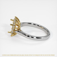 14K Yellow & White Antique Style Ring Setting Image