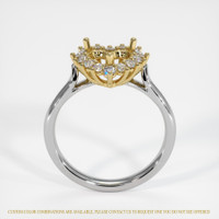 14K Yellow & White Antique Style Ring Setting Image