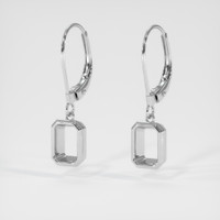 14K White Gold Bezel Earring Setting Video