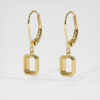 14K Yellow Gold Bezel Earring Setting Video