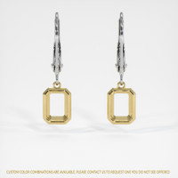 14K Yellow & White Bezel Earring Setting Video