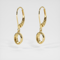 14K Yellow Gold Bezel Earring Setting Video