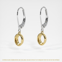 14K Yellow & White earring
