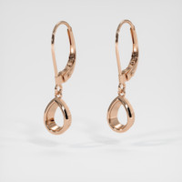 14K Rose Gold Bezel Earring Setting Video