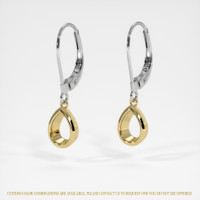 14K Yellow & White Bezel Earring Setting Video