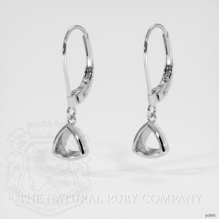 Silver Bezel Earring Setting