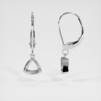 Silver Bezel Earring Setting Image