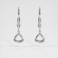 Silver Bezel Earring Setting Image