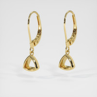 14K Yellow Gold Bezel Earring Setting Video