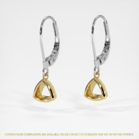 14K Yellow & White earring