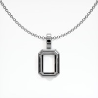 Platinum 950 Bezel Pendant Setting Image