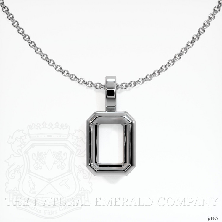 Platinum 950 Bezel Pendant Setting