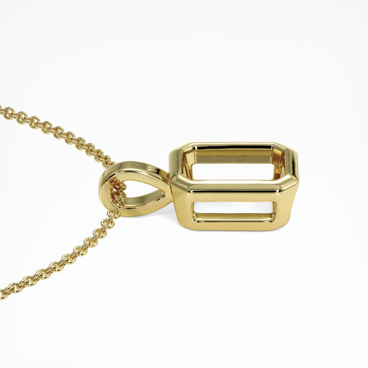 10K Yellow Gold Bezel Pendant Setting