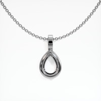 Platinum 950 Bezel Pendant Setting Image
