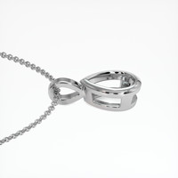 Platinum 950 Bezel Pendant Setting Image