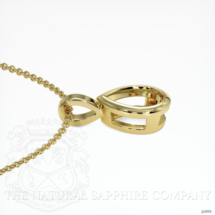 18K Yellow Gold Bezel Pendant Setting