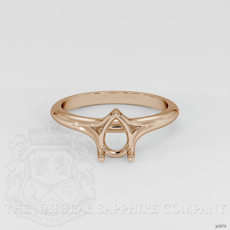 18K Rose Gold Solitaire Ring Setting