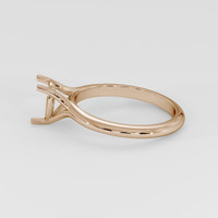 18K Rose Gold Solitaire Ring Setting Image