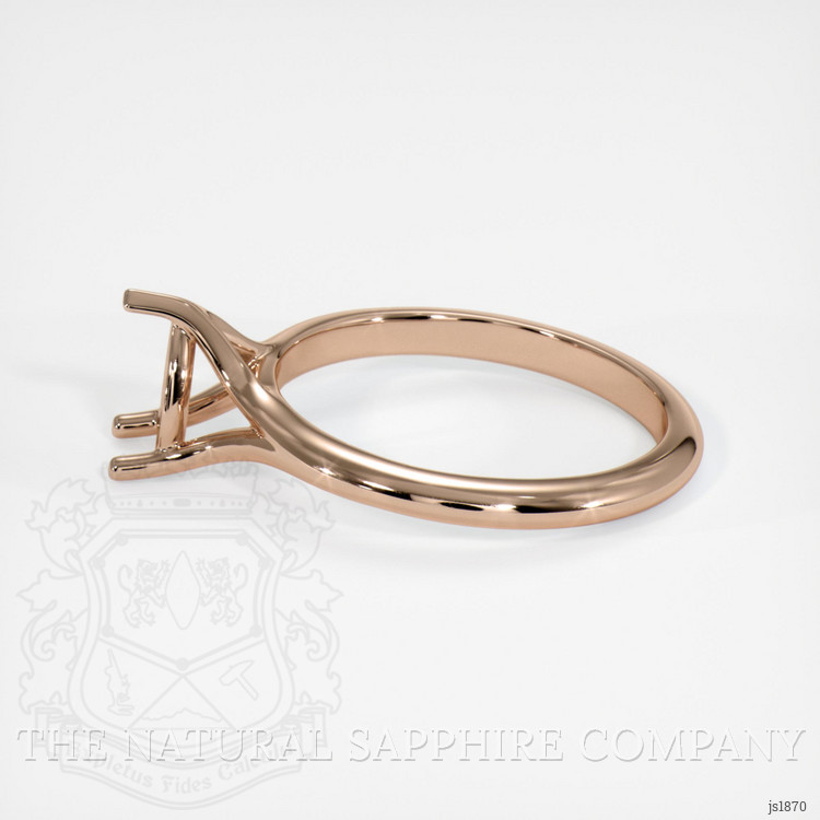 18K Rose Gold Solitaire Ring Setting