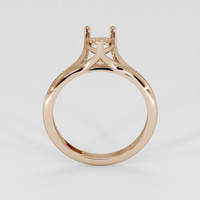 18K Rose Gold Solitaire Ring Setting Image