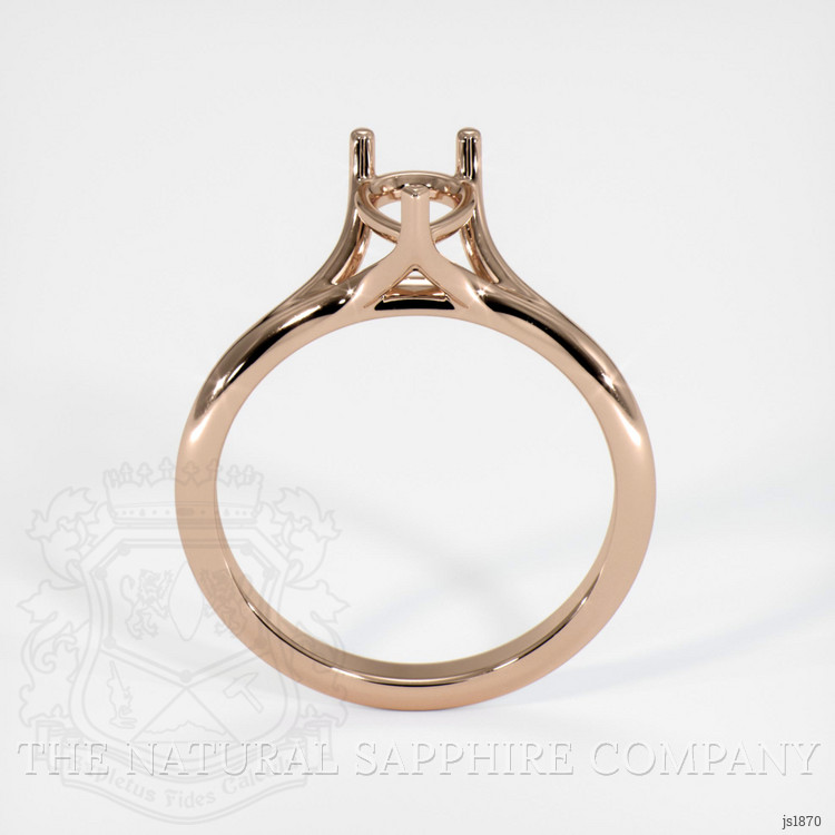 18K Rose Gold Solitaire Ring Setting